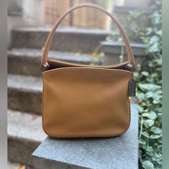 Coach Handbags - Very rare Coach Whitney beige Leather handbag with metal hangtag